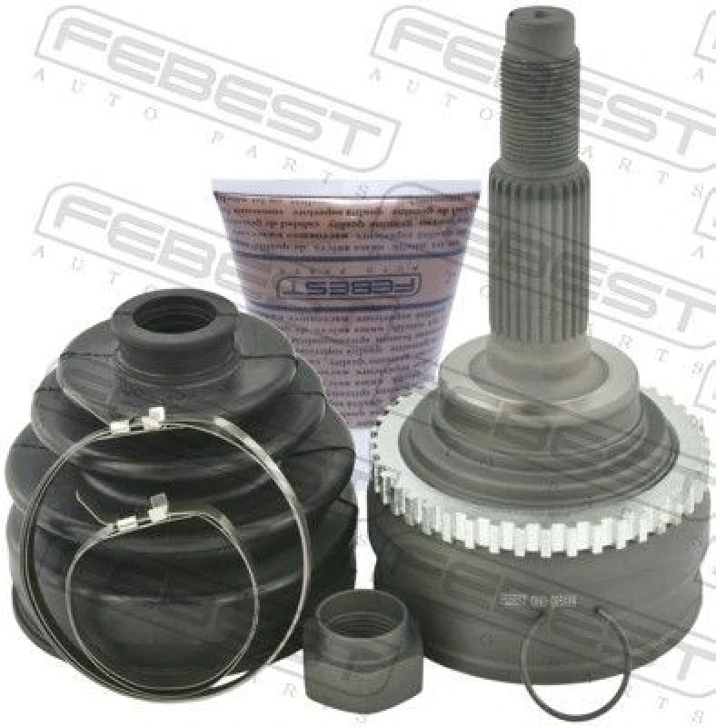 Image of FEBEST 0210-016A44 Joint, drive shaft Front Axle, with ABS sensor ring Joint,drive shaft (236)