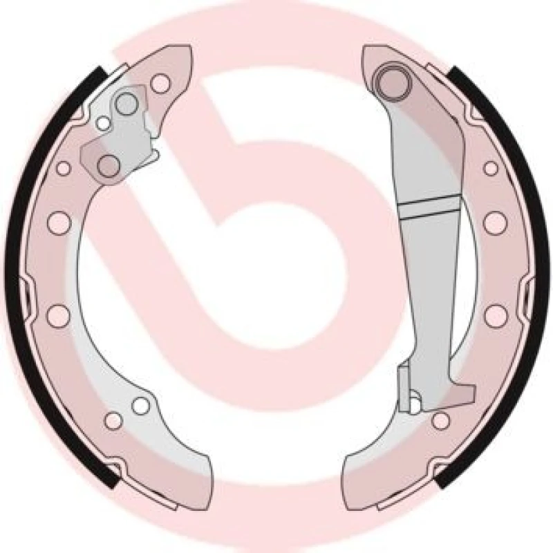 Image of BREMBO Brake Shoe Set BREMBO S 85 508