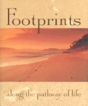 Image of footprints along the pathway of life