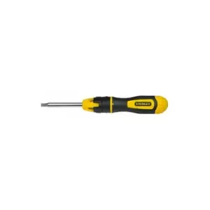 Image of Stanley STHT0-62574 Bit-Screwdriver with 20 Bits and Ratchet, Black/Yellow, Set of 22 Piece
