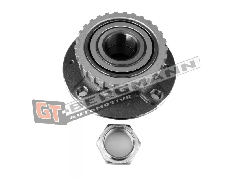 Image of GT-BERGMANN GT24-121 Wheel bearing kit with lock nut, with ABS sensor ring Wheel Bearing Kit (654)