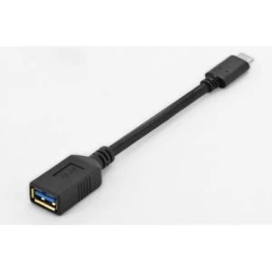 image of ASSMANN Electronic 0.15m USB C - A USB cable 3.2 Gen 2 (3.1 Gen 2) USB A Black