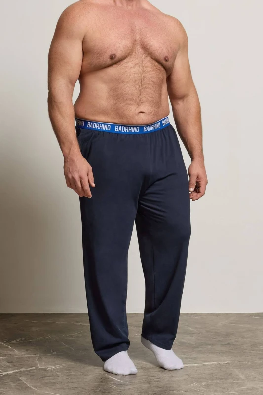Image of BadRhino BadRhino Men Lounge Joggers in Dark Navy Size: 5-6X-Large Dark Navy 5-6XL Male 5063110866046