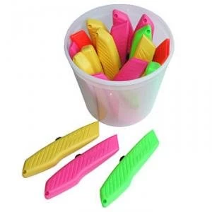 image of Pacific Handy Cutter Hi Vis Cutters in Tub Assorted Ref BU RPK 394