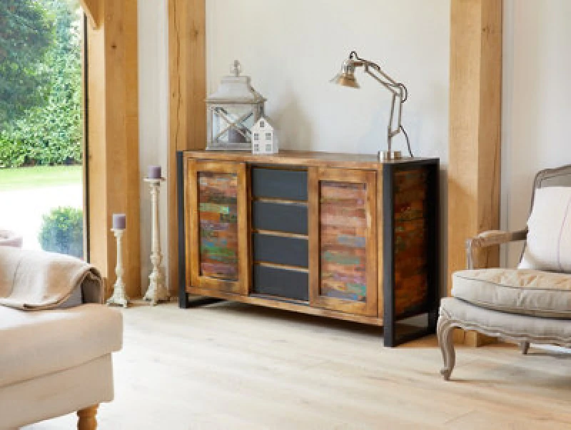 Image of Baumhaus Urban Chic Sideboard With Sliding Doors