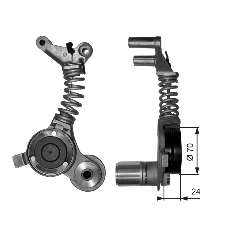 Image of GATES Vibration Damper, v-ribbed belt GATES T38406