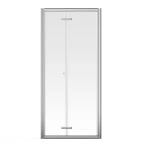 Image of Aqualux Framed 8 Bi-fold Shower Door (900X2000mm) - Clear Glass