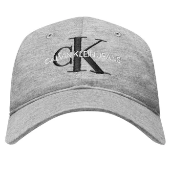 Image of Calvin Klein Jeans Monogram Embroidered Cap - Grey PKH