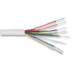 Image of Zexum 4 Pair 8 Core Round White Burglar Alarm Cable - 10 Meter