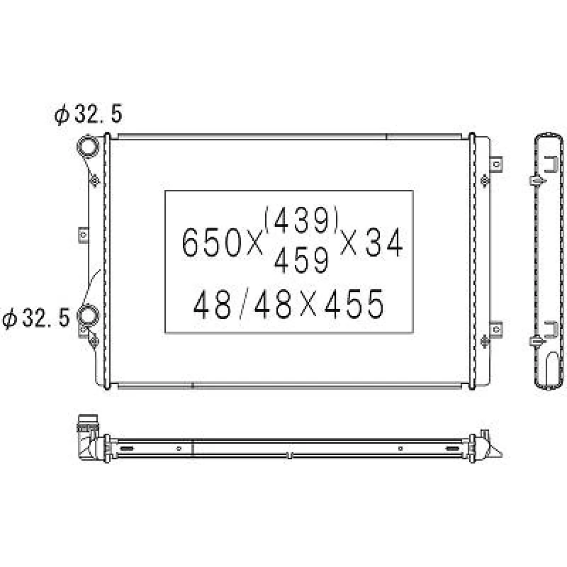 Image of Engine radiator DIEDERICHS DCM3442