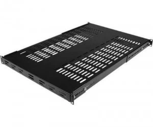 Image of Startech 1U 19" Adjustable Vented Rack Mount Shelf Heavy Duty Fixe