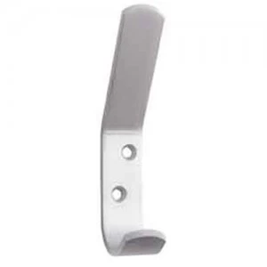 image of Select Hardware Hat and Coat Hooks Satin Anodised Aluminium 2 Pack