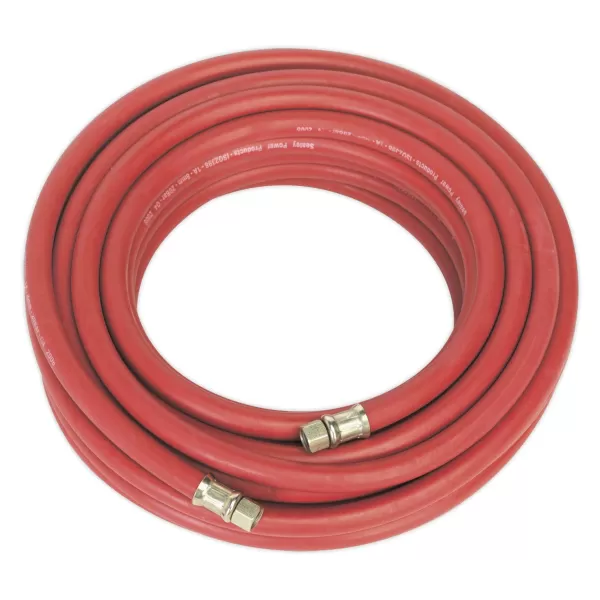 Image of Genuine SEALEY AHC15 Air Hose 15mtr x Ø8mm with 1/4BSP Unions