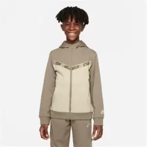 Image of Nike Repeat Full Zip Hoodie Junior Boys - Green