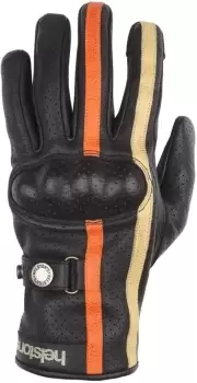 Image of Helstons Eagle Air Motorcycle Gloves, black-orange, Size 2XL, black-orange, Size 2XL
