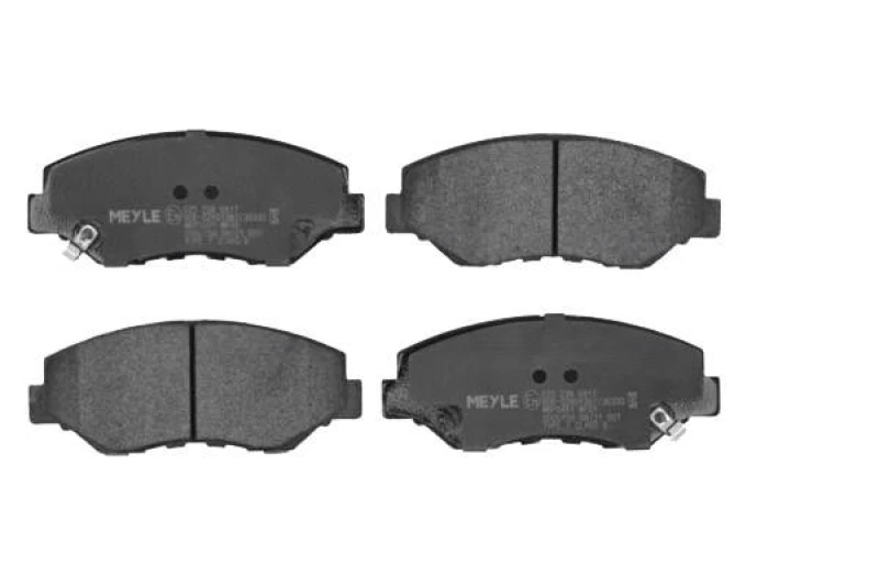 Image of MEYLE 025 238 6817 Brake pad set Front Axle, with acoustic wear warning, Original Quality, with anti-squeak plate Brake Pad Set,disc brake (402)
