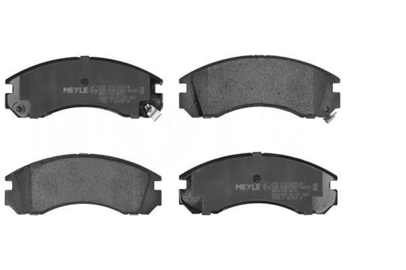 Image of MEYLE 025 213 6315/W Brake pad set Front Axle, with acoustic wear warning, Original Quality, with anti-squeak plate Brake Pad Set,disc brake (402)
