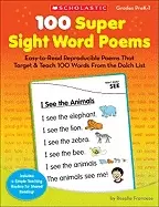 Image of 100 super sight word poems easy to read reproducible poems that target and