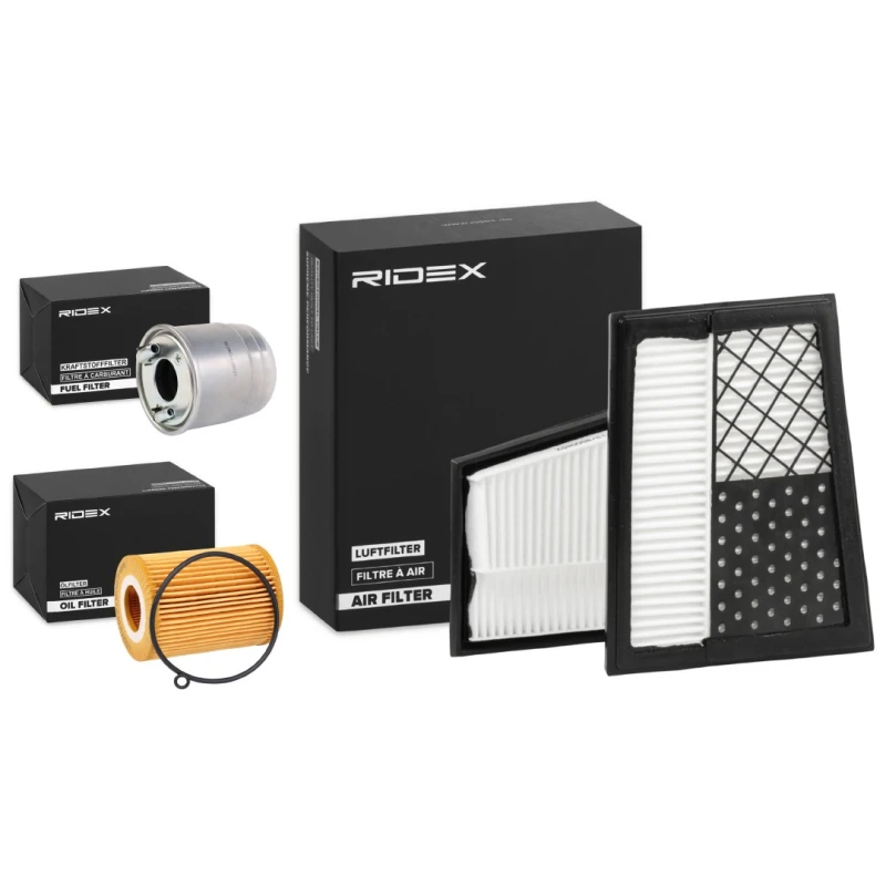 Image of RIDEX 4055F23045 Filter Set with gaskets/seals Filter Set (4055)