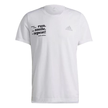 Image of adidas Signature T-Shirt Mens - White / White