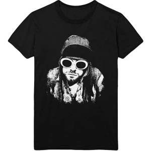 Image of Kurt Cobain - One Colour Mens Large T-Shirt - Black