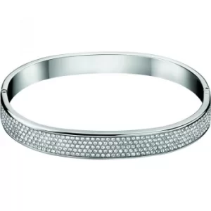 Image of Ladies Calvin Klein Stainless Steel Medium Hook Bangle