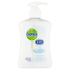 image of Dettol Anti Bacterial E45 Camomile Hand Wash 250ml