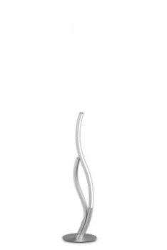 Image of Table Lamp 55cm, 12W LED, 3000k, 960lm, Silver Chrome, Touch Dimmer