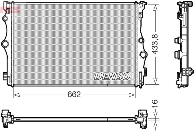 Image of DENSO Engine radiator DENSO DRM17098