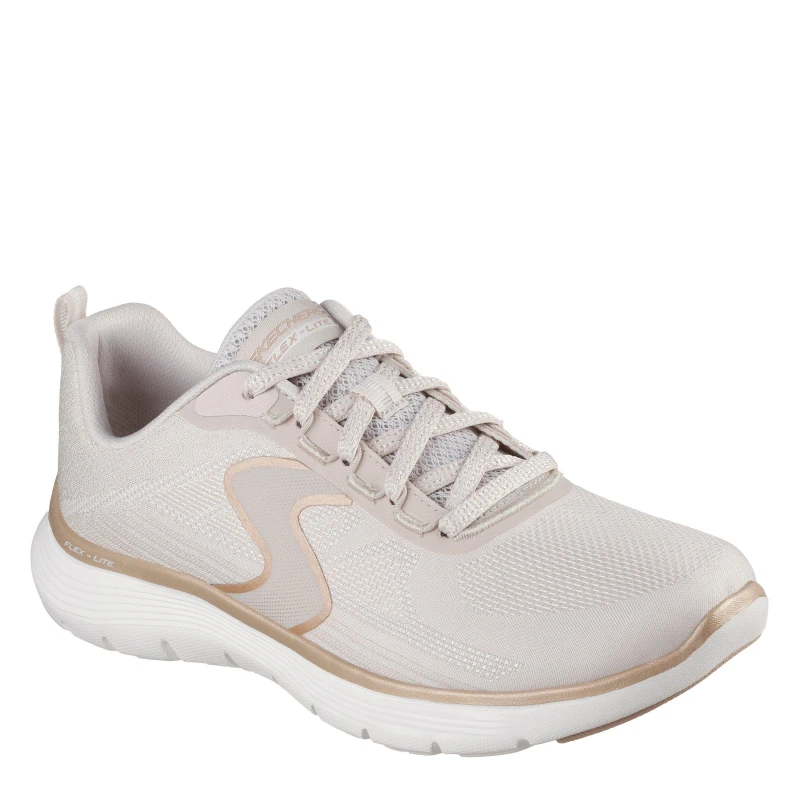 Image of Skechers Womens Flex Appeal 5.0 Slip On Trainers Natural/Gold female 2 (35)