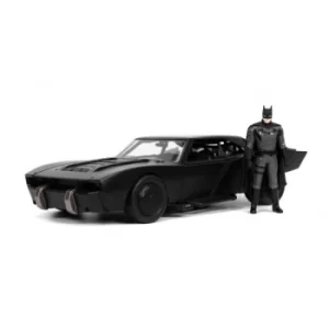 image of 2022 Batmobile 1:24 Scale Vehicle With Die-Cast Batman Figure