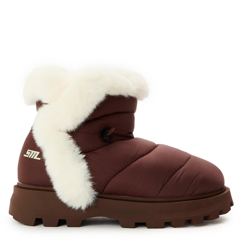 Image of Steve Madden Womens Frostee Snug Boots Brown female 3 (36)