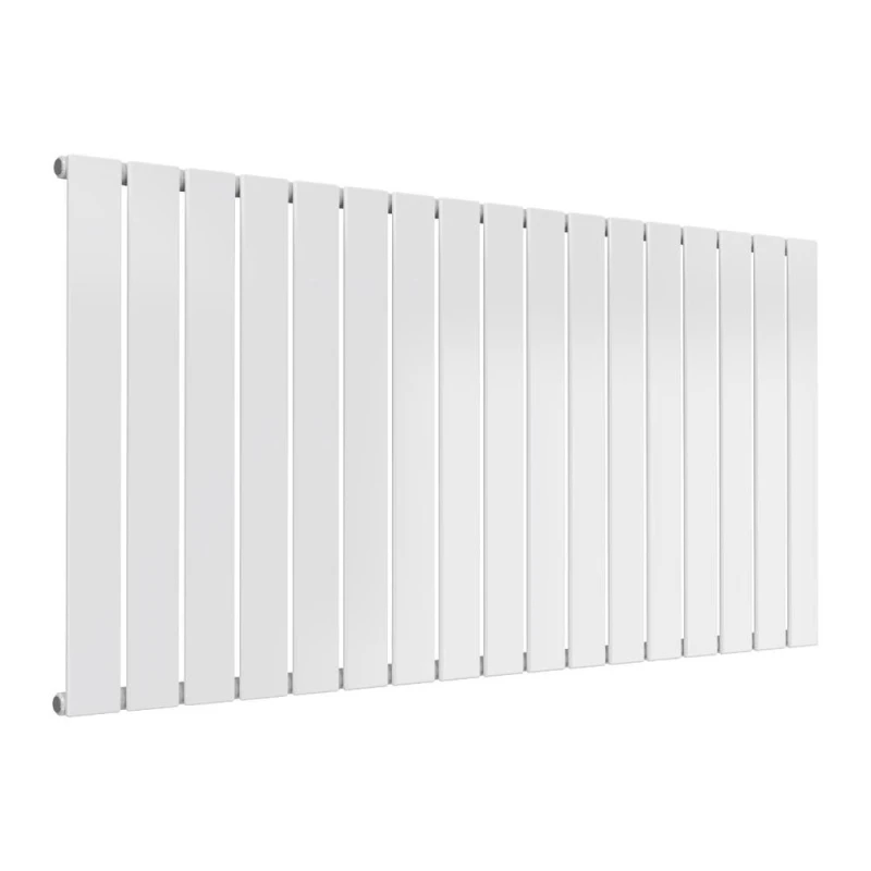 Image of Bathroom Kingdom Flat White Single Flat Panel Horizontal Radiator 600x1254 White Unisex