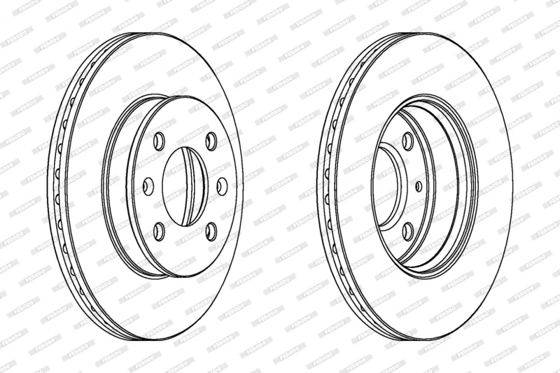 Image of Brake disc FERODO DDF1529C