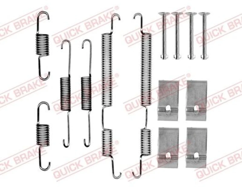 Image of QUICK BRAKE Brake shoe fitting kit QUICK BRAKE 105-0017