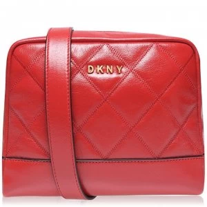 Image of DKNY Sofia Double Chain Crossbody Bag - Bright RED 8RD