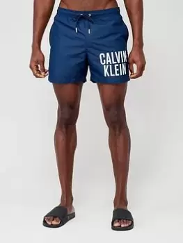 Image of Calvin Klein Medium Large Logo Swimshort, Navy, Size 4XL, Men