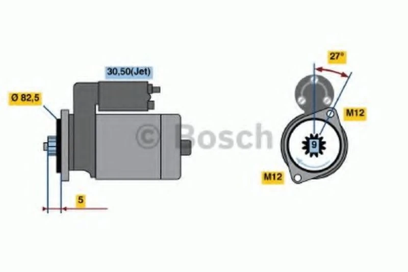 Image of Starter motor Bosch 0 986 021 220