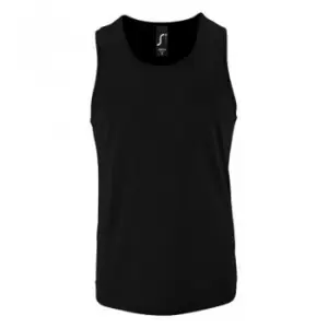 Image of SOLS Mens Sporty Performance Tank Top (3XL) (Black)