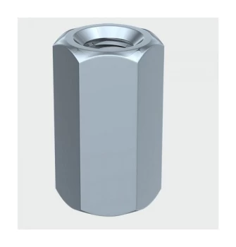 Image of NC6Z Connector Nut DIN 6334 BZP M6 Box of 200 - Timco