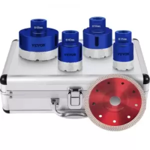 Image of Vevor Diamond Drill Bits Hole Saw Set 1-3/8"-2-3/5" 4pcs Tile Ceramic Marble