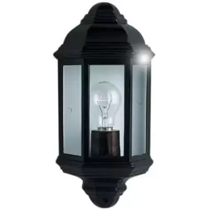 Image of Searchlight 280BK 1 Light Outdoor Wall Lantern Light In Black 82-029