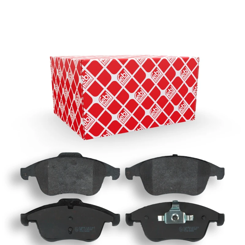 Image of FEBI BILSTEIN 116187 Brake pad set Front Axle, with piston clip Brake Pad Set,disc brake (402)