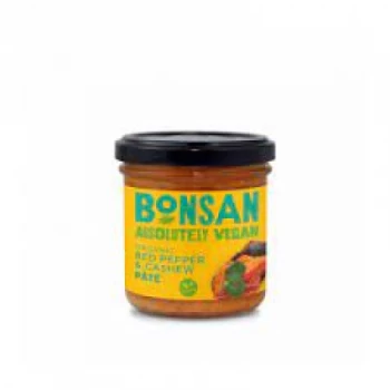 image of Bonsan Organic Vegan Cashew Bell Pepper Pate - 130g