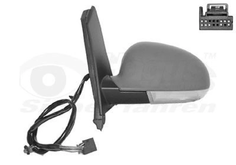 Image of VAN WEZEL Wing mirror VAN WEZEL 5895817