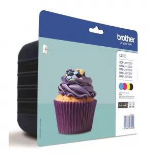 Image of Brother LC123 Black and Tri Colour Ink Cartridge