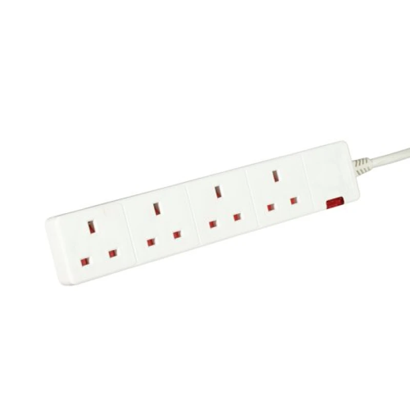 Image of 5 Star 5 Star 4-Way Extension Lead 13 Amp 5m White FS668149 FS668149