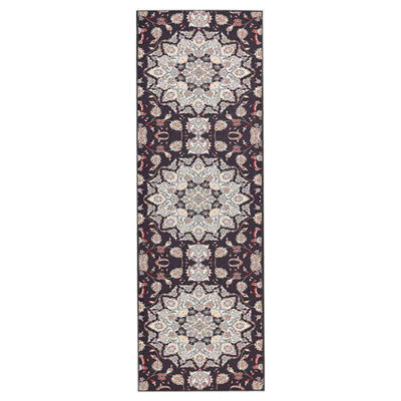 Image of Beliani Rug Aritas Black 80 X 240 Cm
