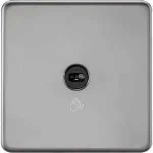 image of MLA Knightsbridge 230V 1G 1-Way Touchless Switch Black Nickel - SFTS1BN