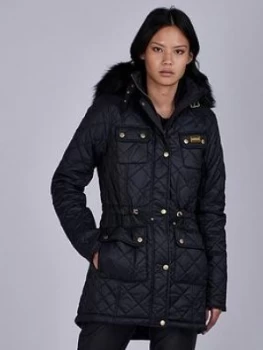 Image of Barbour International Modern Enduro Quilted Jacket - Black